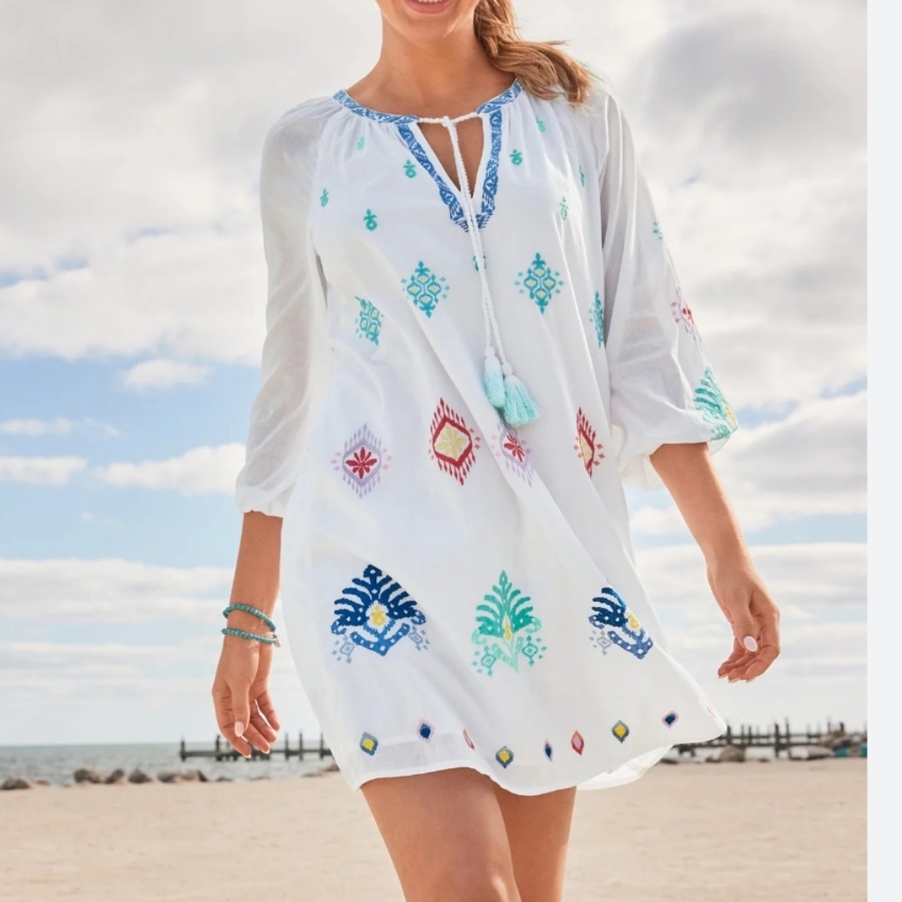 Tommy Bahama Embroidered Dress, XS